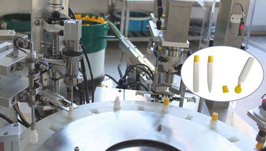 小瓶顏料灌裝生產(chǎn)線