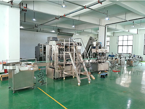 整套果醬灌裝機(jī)設(shè)備生產(chǎn)線實(shí)拍圖