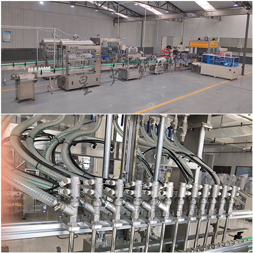 整套液體飲料流水線設(shè)備實拍圖