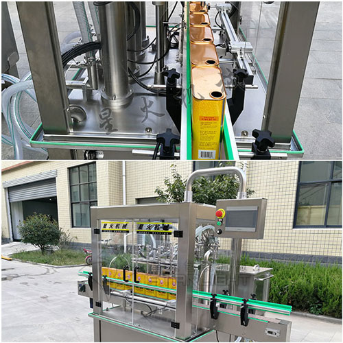 自動(dòng)化醬油醋灌裝機(jī)械流水線細(xì)節(jié)