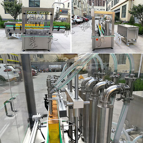 自動蠔油灌裝機設備實拍圖