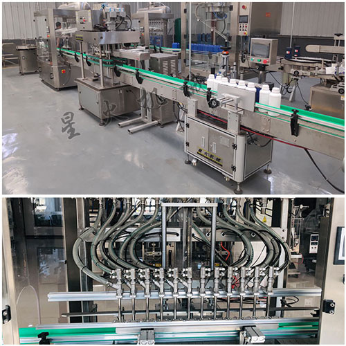 鮑魚汁灌裝生產(chǎn)線細節(jié)圖