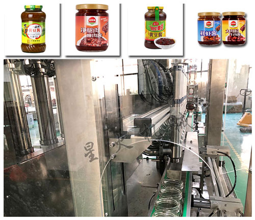 全自動(dòng)黃豆醬灌裝機(jī)細(xì)節(jié)圖,樣品圖