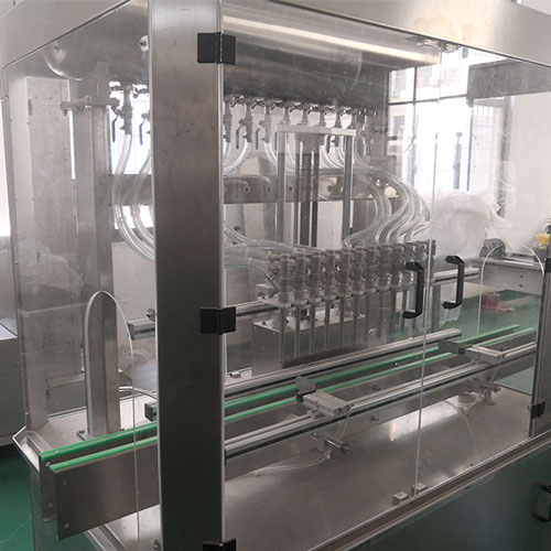 全自動灌裝機械設備灌裝部分實拍