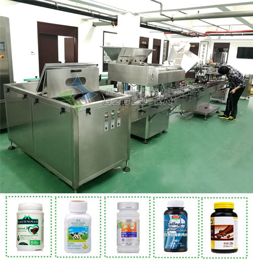 膠囊鈣片理甁灌裝生產(chǎn)線