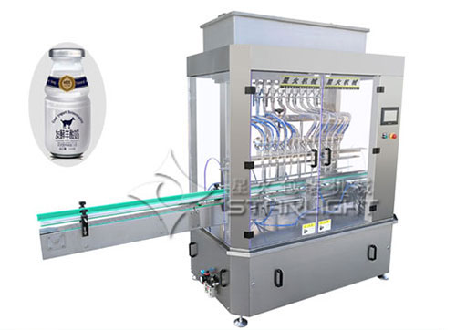 十二頭液體灌裝機(jī)-羊奶玻璃瓶灌裝機(jī)